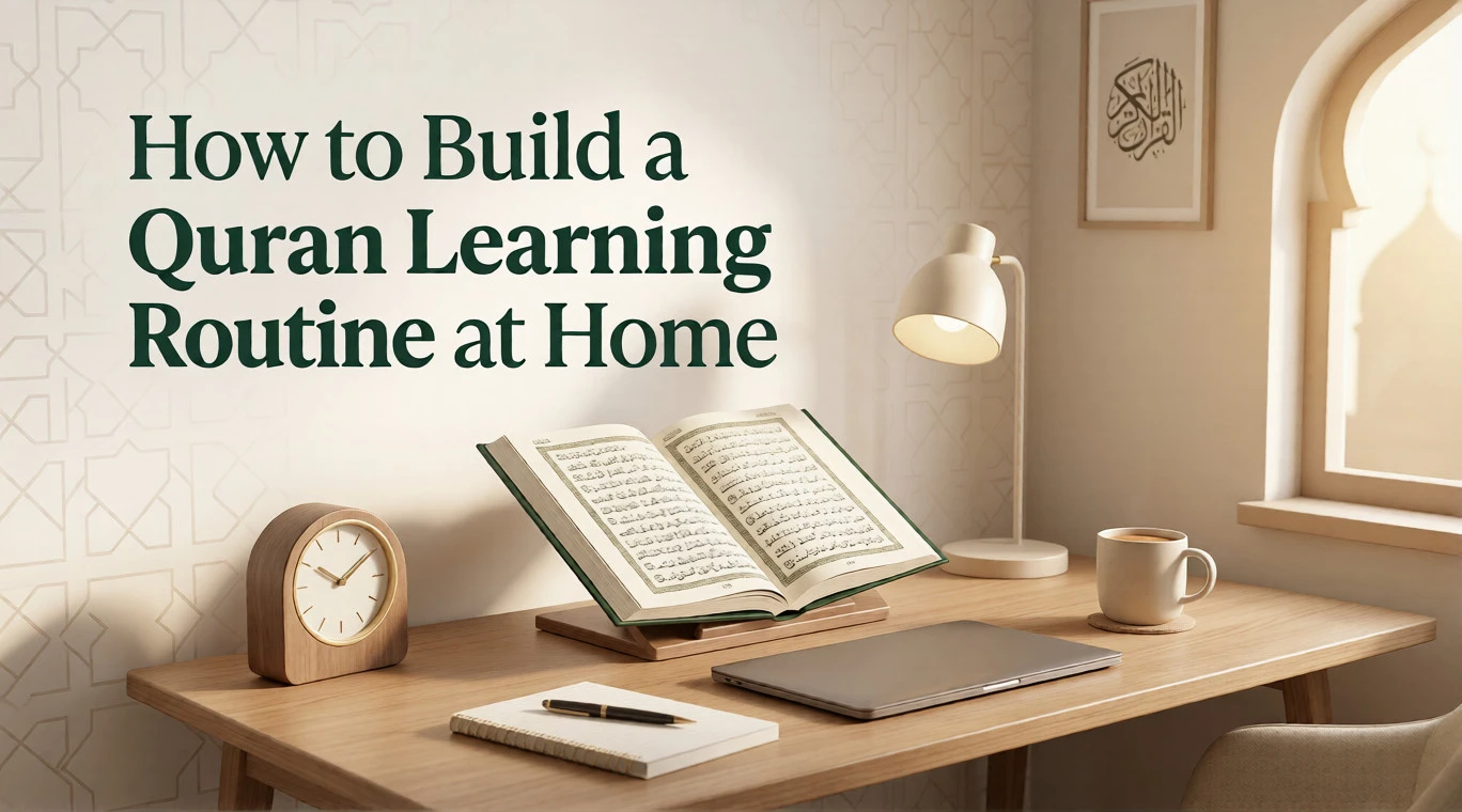 How to Build a Quran Learning Routine at Home